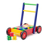 Trotteur en bois avec blocs abc