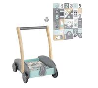 Trotteur en bois ROBA - Miffy® - Avec 35 pièces de Blocs de Construction - Vert - Gris - Mixte