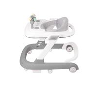 Trotteur Évolutif, Trotteur avec Activités, Réglables, Arc d'Activités Ajustable avec Jouets Inclus, pour Bébé de 6 à 12 Mois, 60 * 55 * 70cm- Gris