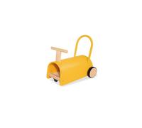 Trotteur porteur Enzo en bois - jaune