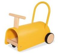 Trotteur porteur Enzo en bois - jaune