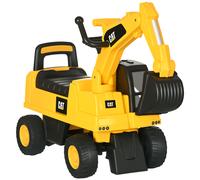 Trotteur Porteur Tractopelle Cat Licence Officielle Excavateur Jaune Noir