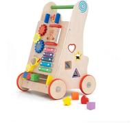 Trotteur pour Bébés Multi-Activités Montessori Robincool Salamina 33x31,5x52 cm en Bois Éco Stimule le Développement Psychomoteur