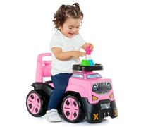 MOLTO | 3 in 1 SUV Porteur à posseur with Block Set | SUV Porteur à posseur différentes Couleurs | Jouets pour Enfants sûrs et Robustes | Favorise Le développement de l'enfant | +10 Mois (Rose)