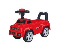 Trotteur Voiture Sport pour Bébé, Jouets D'équitation pour Enfants, Voiture Jouet pour Bébé 48 x 22 x 34 cm, avec Dossier Sécurisé, Volant Confortable (Rouge)