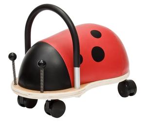 Trotteur Wheely Bug Coccinelle multi-directionnel, petit modèle 1 à 3 ans, corps en bois sur roues, très résistant, excellente qualité, des heures d'amusement garanties !