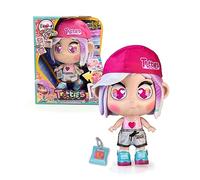 Trotties Emma TFT11000 Poupée aux Cheveux Violets de New York avec lumières colorées et Sons, Emoji Eyes, 3 Ans, célèbre