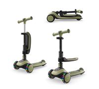 Kinderkraft Trottinette évolutive 2-en-1 HALLEY 2 avec siège vert