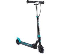 Globber - Flow Element Junior Lights - Trottinette 2 Roues Pliable avec Frein pour Les Enfants dès 4 Ans, Bleu Turquoise