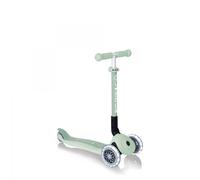 Trottinette 3 roues pliable - GLOBBER - JUNIOR LIGHTS ECOLOGIC - Vert Pistache - Lumineuses - Plastique recyclé - 2 à 6 ans - 50 Kg