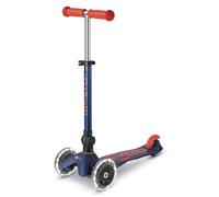 Trottinette 3 roues Mini Micro Deluxe Bleu Marine pliable LED