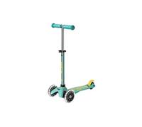 Micro Mobility Mini Micro Deluxe ECO LED Enfants Trottinette à trois roues Couleur menthe