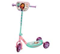 Smoby Trottinette Gabby's Dollhouse pour Enfants - 3 Roues - Guidon réglable en Hauteur - Surface antidérapante - Construction Stable - Léger et Portable - À partir de 3 Ans