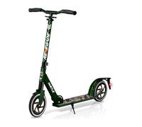 Hurtle Trottinette 2 Roues Réglable - Scooter Pliable Portable avec Guidon T-Bar, Plateau Antidérapant, pour Enfants Adolescents Adultes, Sangle de Transport Incluse