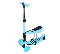 Trottinette à 3 Roues pour,Scooter Pliable | réglable en Hauteur avec Roue Lumineuse LED, activités de Plein air pour garçons et Filles pour Les Enfants de 18 Mois à 8 Ans, 3 en 1 (A) Bleu