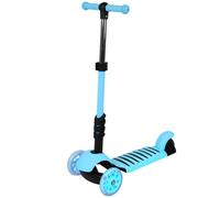 Trottinette à 3 Roues pour,Scooter Pliable | réglable en Hauteur avec Roue Lumineuse LED, activités de Plein air pour garçons et Filles pour Les Enfants de 18 Mois à 8 Ans, 3 en 1 (A) Bleu