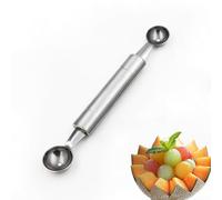 Trottinette à fruits en acier inoxydable de qualité, boule à melon, cuillère à crème glacée