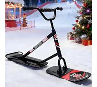 Trottinette à neige légère, planche renforcée à 5 couches, ski tout-terrain à 360°, skis à main