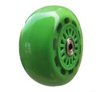 Trottinette à trois roues pour soutien bébé avec mécanisme de pliage et roues en polyuréthane 100 x 48 mm pour plancher réduit (D)