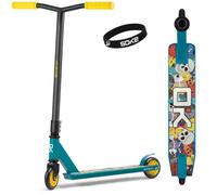 Trottinette acrobatique enfant - JANSHOP - SOKE GO! - Jaune-Bleu - Aluminium - 2,9 kg - Roues 100x24 mm - ABEC-9