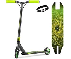 Trottinette acrobatique SOKE PRO jaune et verte