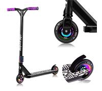 Trottinette Acrobatique Whizz Jusqu?à 100 Kg Avec Guidon Large Et Roulements Abec-9 Black Carbon Multicolor TU