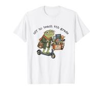 Trottinette Amusante pour Enseignant de 4e année pour la rentrée Scolaire T-Shirt Graphique avec Valeur