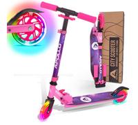 Apollo Trottinette Enfants LED - Moonracer | Trottinette pour Enfants avec Suspension | Trottinette Pliable Enfant | Trottinette City à Partir de 4 Ans | Réglable