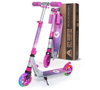 Apollo LED Trottinette Skyracer - Trottinette de Ville à Suspension avec Roues LED 145 mm, Trottinette Enfants et Adolescents Pliable et Réglable en Hauteur, Trottinette de Ville, Trottinette de Saut