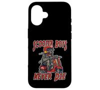 Trottinette Boys Retro Scooter Style Coque pour iPhone 16