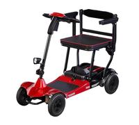 Trottinette de mobilité pour adultes, cadre en alliage d'aluminium, moteur sans balais de 250 W, capacité de poids de 150 kg, trottinette de voyage légère pour personnes âgées, poids net 18 kg