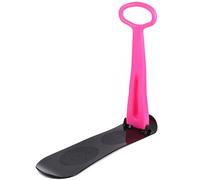 Trottinette De Neige Pliable, Snowboard pour Enfants avec Poignée, Trottinette Résistante Au Froid, Luge De Glisse Extérieure pour Neige, Dunes, Herbe, De Ski Pliable pour Enfants Et Pink