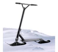 Trottinette de ski et snowboard 2 en 1 pour terrain et neige, adultes et adolescents, jouet antidérapant double surface avec construction en fer résistant à l'abrasion + PVC (A)