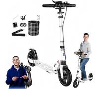 Trottinette De Ville Adulte 200Mm Grandes Roues Trottinette Enfant avec Freins Et Amortisseurs, Trottinette De Ville Enfant 10 Ans, Capacité De Charge 150 Kg B