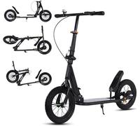 Trottinette De Ville pour Adultes, Capacité De Charge De 150 Kg, Grande Roue De 290 Mm, De Ville Pliable avec Frein À Main Et Frein, pour Enfants À Partir De 7 Ans 2