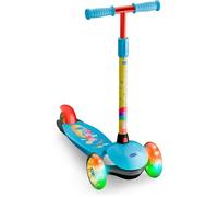 Trottinette - DeQUBE 914D00189 Peppa Pig - 3 roues LED - Pliable & réglable - Guidon aluminium