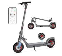 Trottinette Électrique 10 Pouces Trottinette Electrique Adulte avec Suspension et App, Pliable E Step 36V 10.4AH Batterie 25km/h Vitesse 400W Moteur, Trottinette Electrique avec Double Frein et