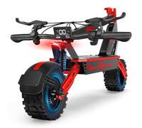 Trottinette électrique 11" pour adulte avec batterie 52 V 20 Ah, autonomie de 70 km, déverrouillage intelligent NFC et double frein à disque, tout-terrain pneumatique antidérapant, F5