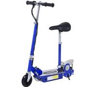 Trottinette Électrique 120 W Pliable Pour Enfants À Partir De 7 Ans Hauteur De Guidon Et Selle Réglable 12 Km/H Max. Bleu Argent Neuf 42bu