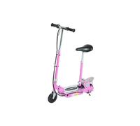 Trottinette électrique 120 W pliable pour enfant de 7 à 12 ans hauteur guidon et selle réglable 10 Km/h max. rose
