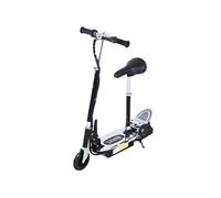 Trottinette électrique 120 W pliable pour enfant de 7 à 12 ans hauteur guidon et selle réglable 10 Km/h max. noir