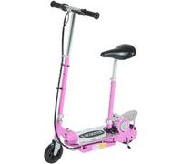 Trottinette électrique 120 W pliable pour enfant de 7 à 12 ans hauteur guidon et selle réglable 10 Km/h max. rose
