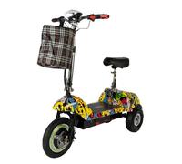 Trottinette Électrique 3 Roues avec Siège Amovible TWOFISH TF03 Graffiti