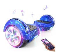 Trottinette électrique 6,5" avec Bluetooth & clignotants LED et moteurs Light-Up - Tout terrain pour garçons, filles, enfants, adolescents