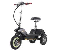 Trottinette électrique à trois roues TWOFISH TF03, avec siège amovible, 48V 350W 15Ah, Noir