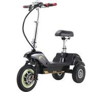 Trottinette électrique à trois roues TWOFISH TF03, avec siège amovible, 48V 350W 15Ah, Noir Noir