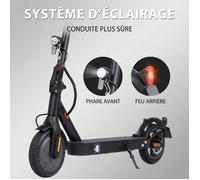 Trottinette électrique adulte 350W, e-scooter urbain pliable avec pneus 8,5 pouces, autonomie 30 km, vitesse 20 km/h, charge 120 kg