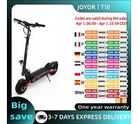 Trottinette électrique adulte JOYOR T10, moteur 1000W*2, batterie 60V18AH, trottinette tout-terrain, pneus tout-terrain de 10 pouces, trottinette électrique pliable JOYOR T10