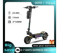Trottinette électrique adulte OOTD T10pro, 2*1300W de puissance de pointe, pliable, tout-terrain, pneus de 11 pouces, pour usage urbain et hors route OOTD T10 Pro