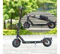 Trottinette électrique, avec ABE jusqu'à 40 km, pneus en nid d'abeille E9MAX, Double système de freinage et Double Suspension de 20 km/h, pour Homme et Femme, Noire